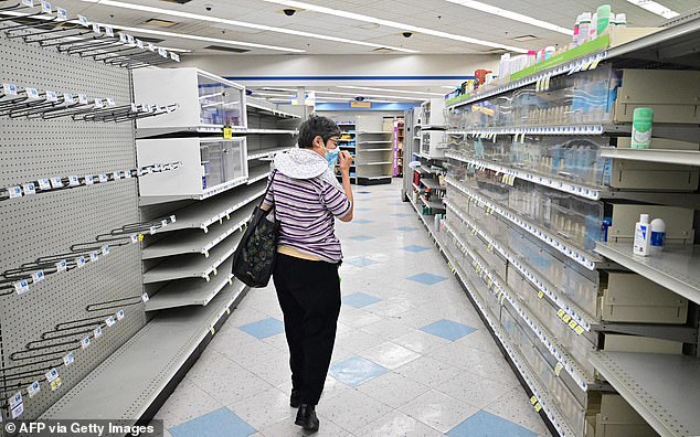 Rite Aid plans to close 150 of its 2,100 U.S. locations after the drugstore chain filed for bankruptcy earlier this month (pictured, a Rite Aid store in California before its closure)