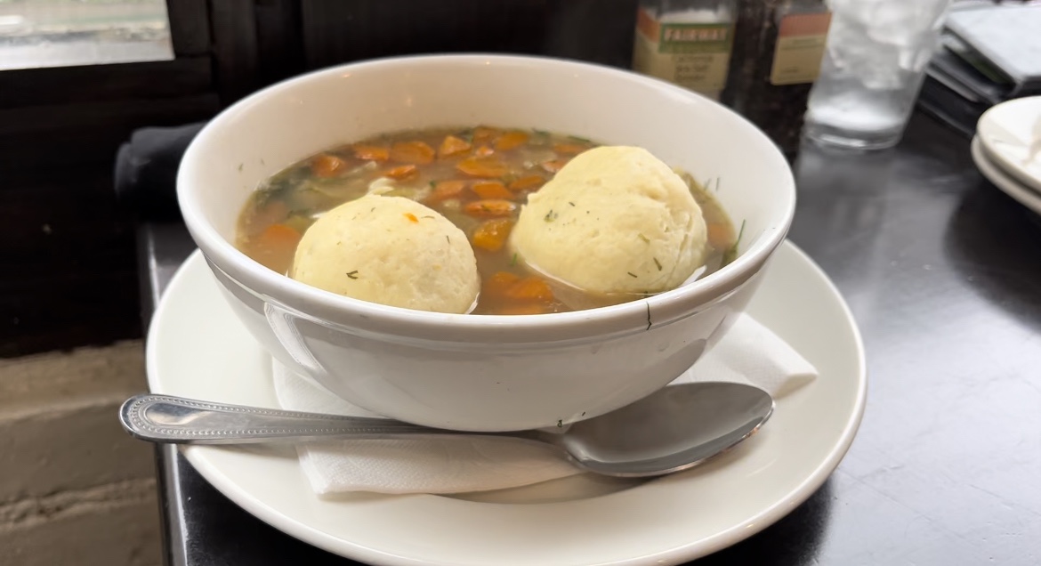 Here's the dish: Classic Chicken Matzo Ball Soup from 74th Street Cafe