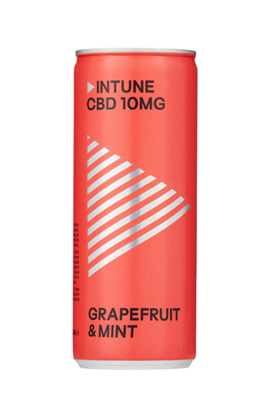 INTUNE CBD Sparkling Drink with Pomegranate and Ginger