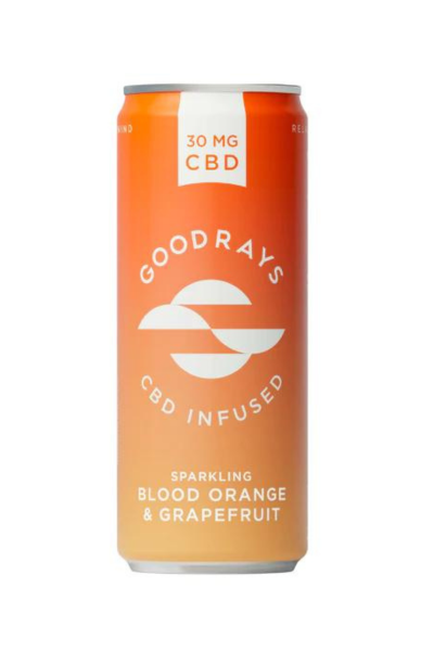 Goodrays CBD Natural Blood Orange and Grapefruit Drink